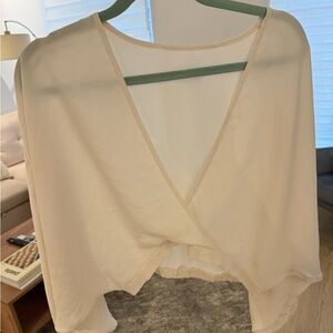 Cream colored Long sleeve top